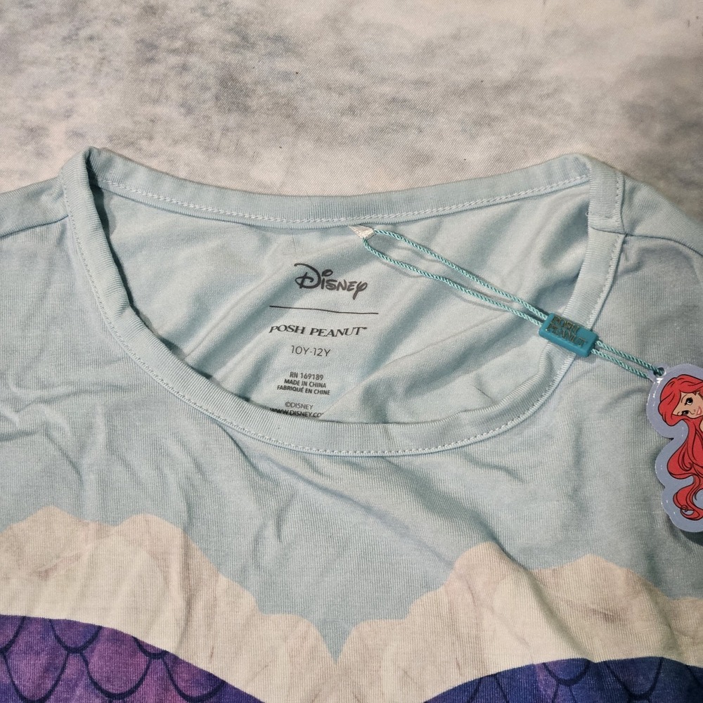 Posh Peanut Disney Little Mermaid Ariel Tulle Dress NWT Girls Size 10/12 - Picture 4 of 5